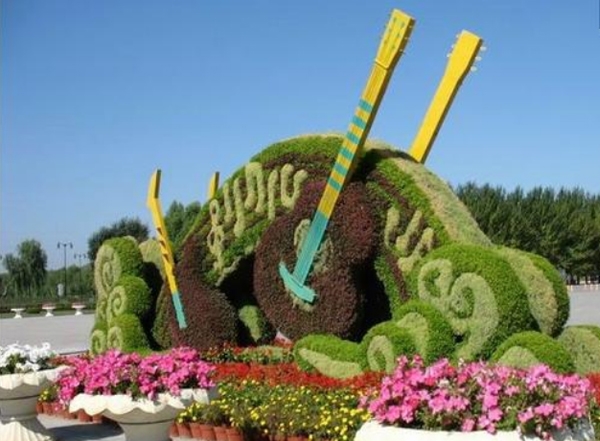 五色草立體花壇造型